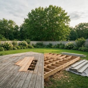 deck repair vs deck replacement